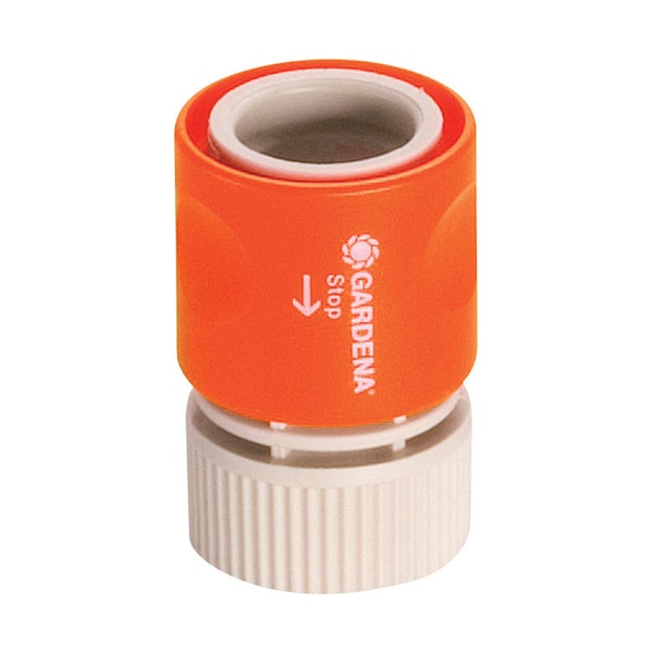 Gardena 5/8 in. Plastic Threaded Female Hose Connector with Water Stop 36918 - main